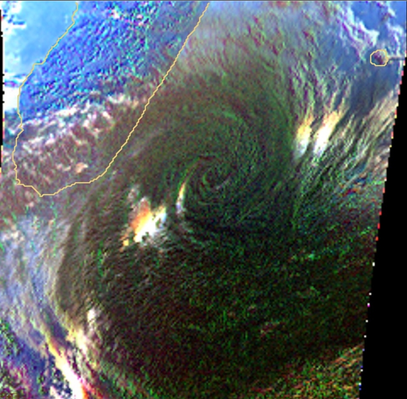 Vue de Gamède par Parasol en lumière polarisée. Crédits : CNES