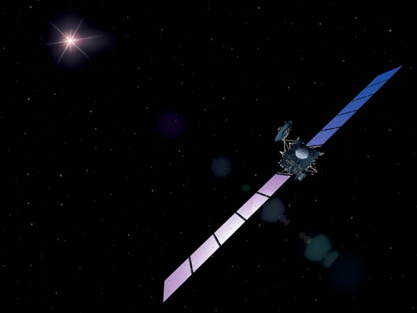 Rosetta began its voyage in 2004. Credits: ESA/AOES Medialab.