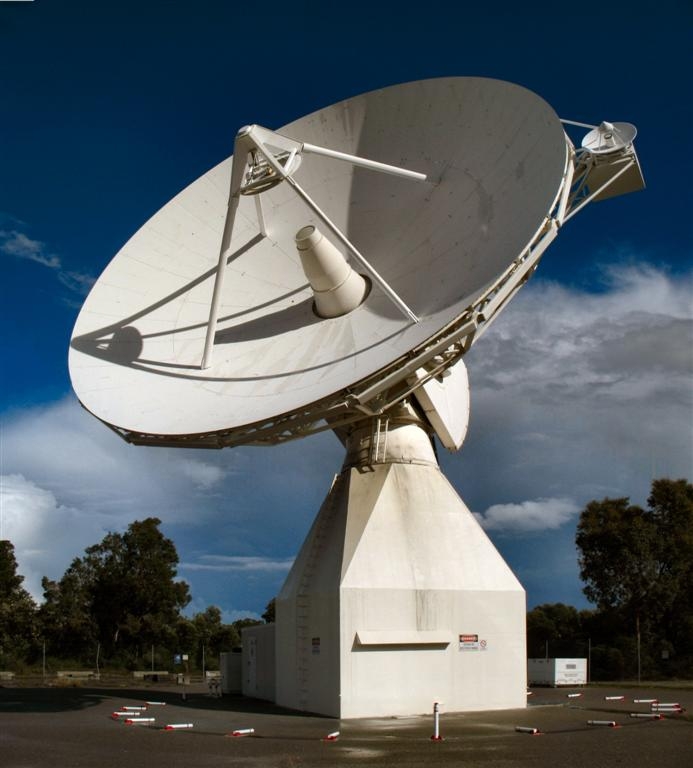 ESA’s ground station antenna in Perth, Australia. Credits: ESA.